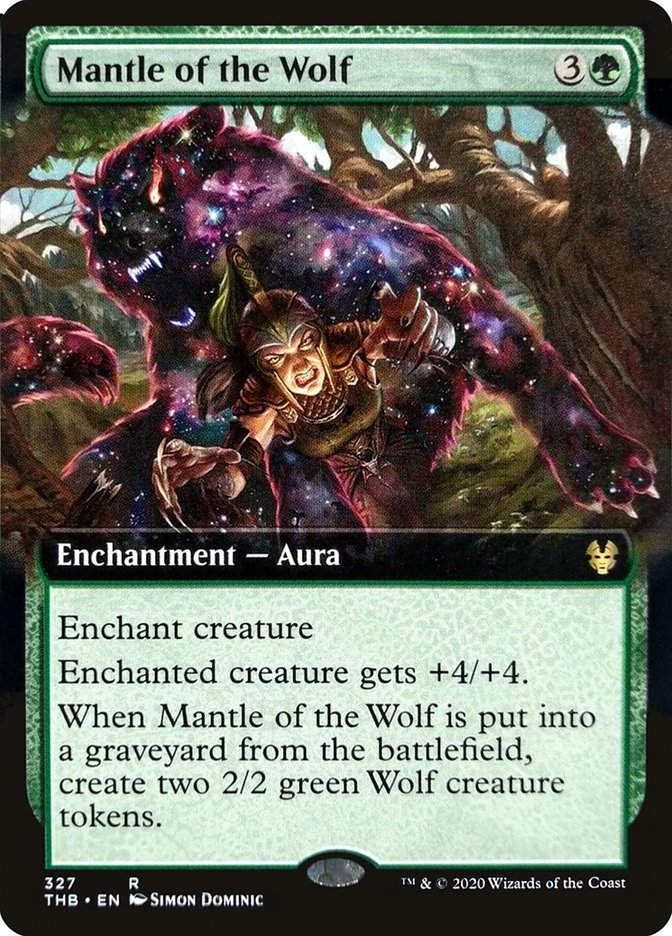 Mantle of the Wolf (Extended Art) [Theros Beyond Death] Magic: The Gathering