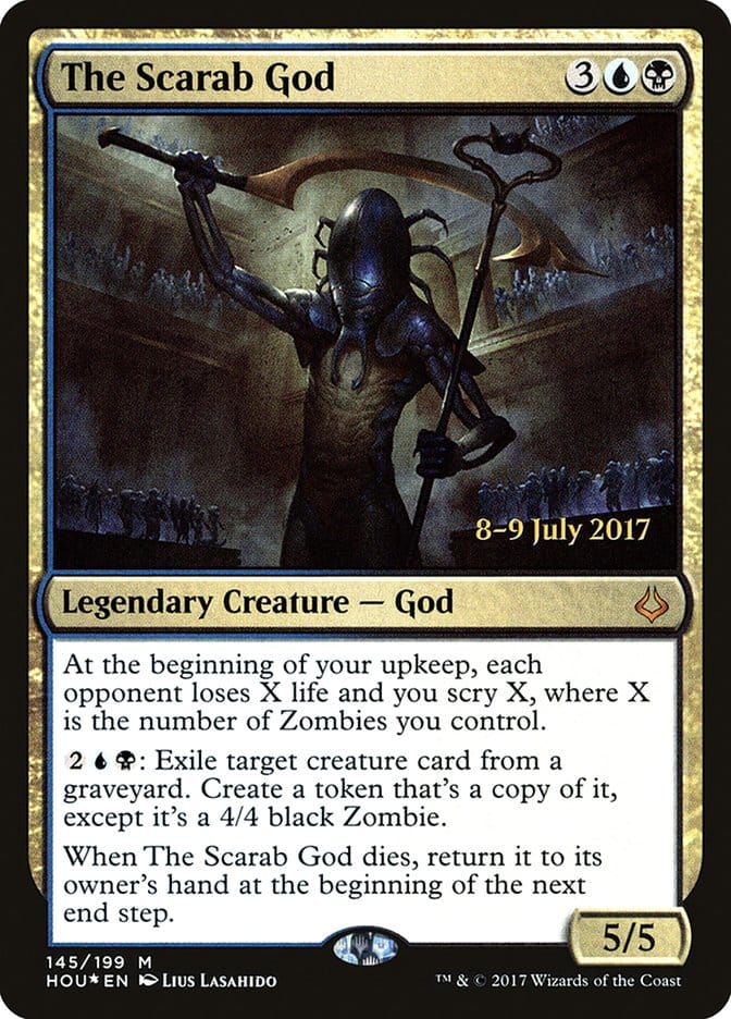 The Scarab God [Hour of Devastation Prerelease Promos] Magic: The Gathering