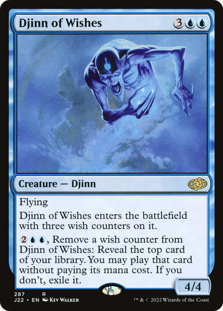 Djinn of Wishes [Jumpstart 2022] Magic: The Gathering