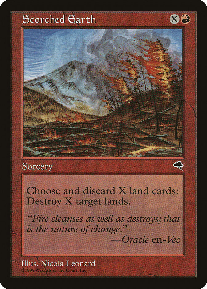 Scorched Earth [Tempest] Magic: The Gathering