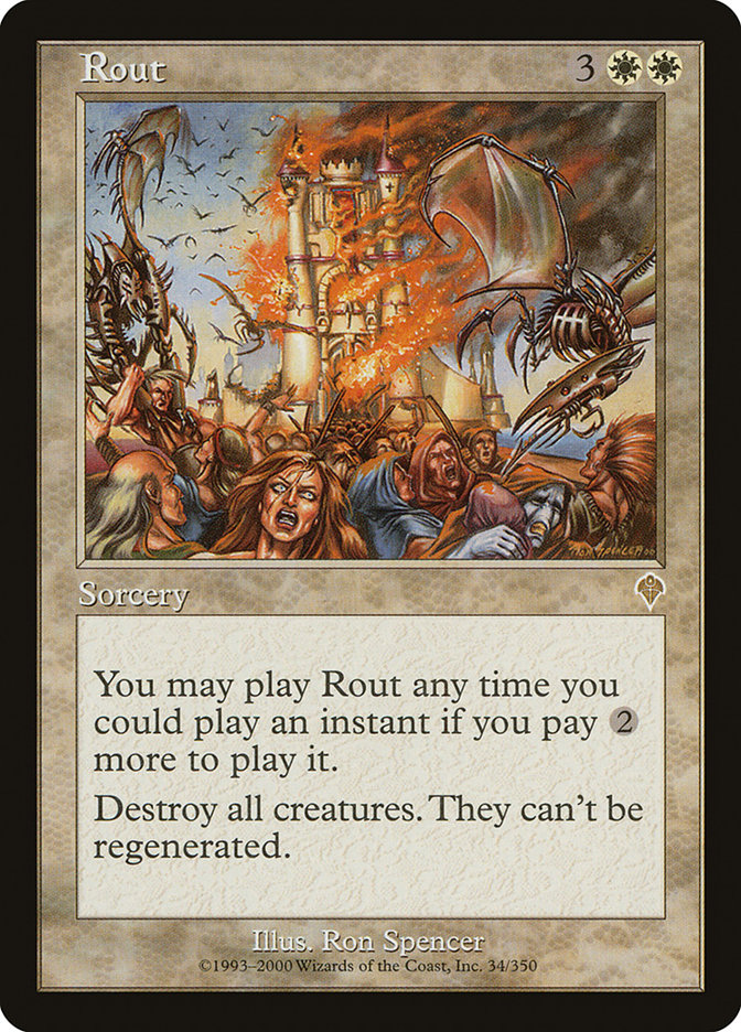 Rout [Invasion] Magic: The Gathering