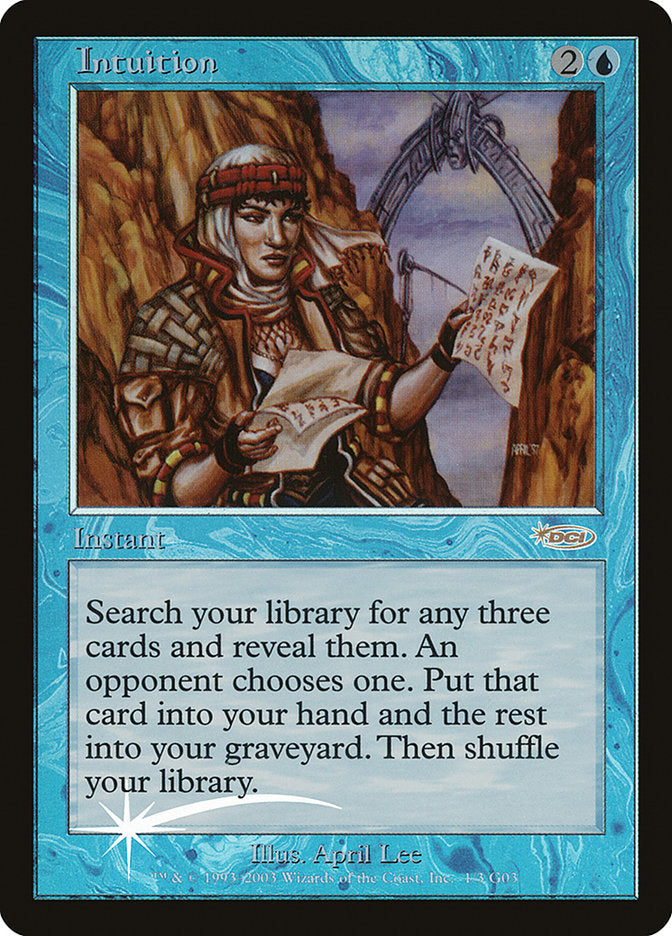 Intuition [Judge Gift Cards 2003] Magic: The Gathering