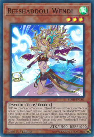 Reeshaddoll Wendi [SDSH-EN002] Super Rare - Yugioh Cards For Your TCG Needs!