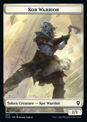 Kor Warrior // Shapeshifter (023) Double-Sided Token [Commander Legends: Battle for Baldur's Gate Tokens] Magic: The Gathering