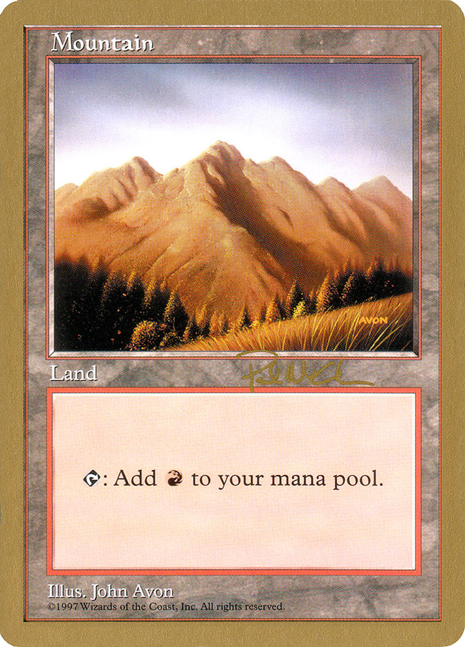 Mountain (pm444) (Paul McCabe) [World Championship Decks 1997] Magic: The Gathering