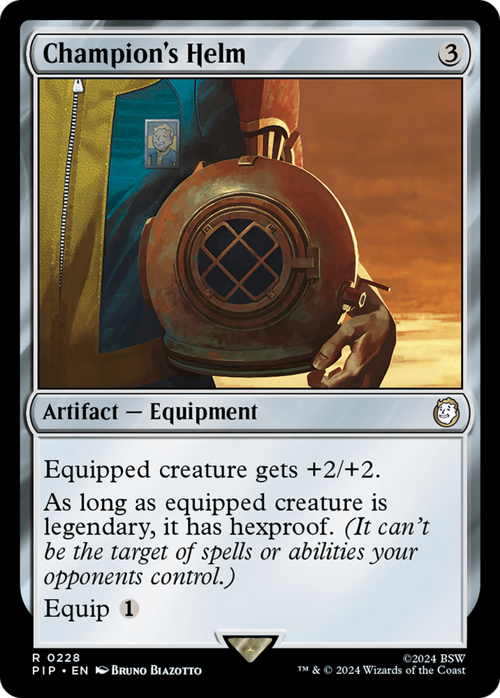 Champion's Helm [Fallout] Magic: The Gathering