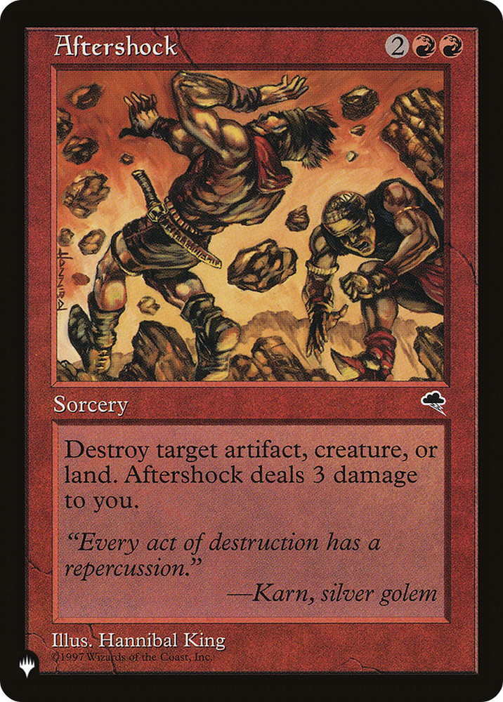 Aftershock [The List] Magic: The Gathering