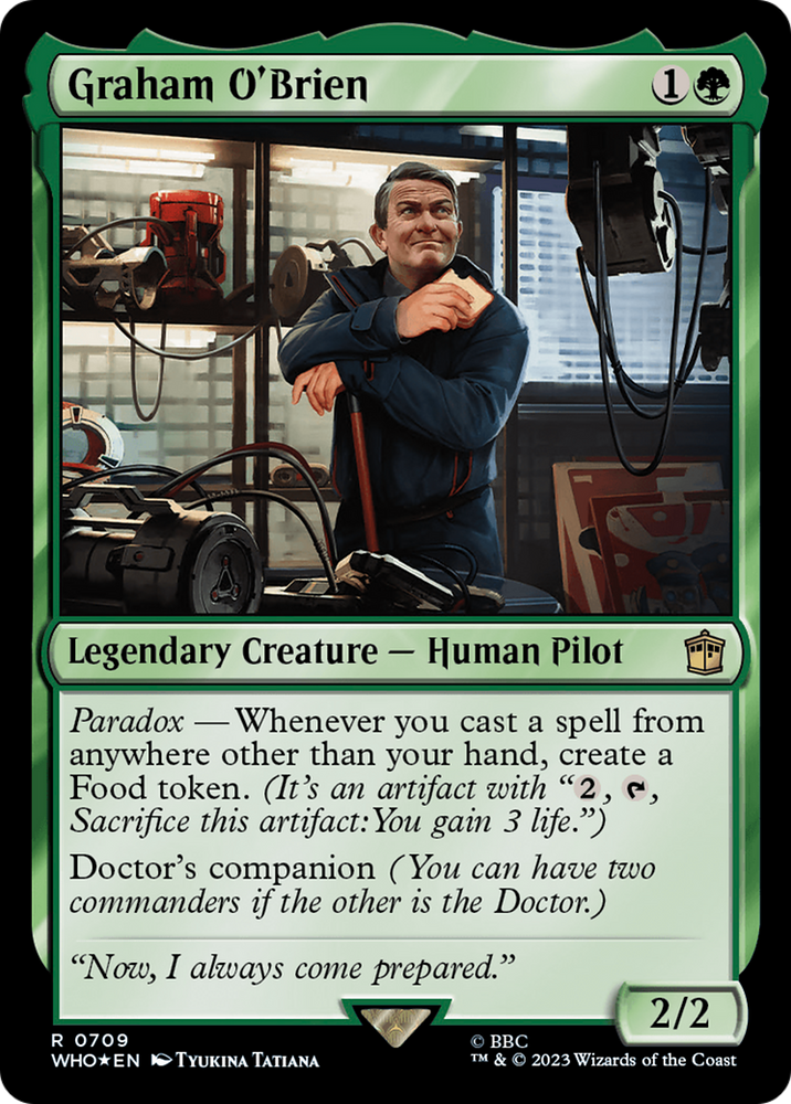Graham O'Brien (Surge Foil) [Doctor Who] Magic: The Gathering