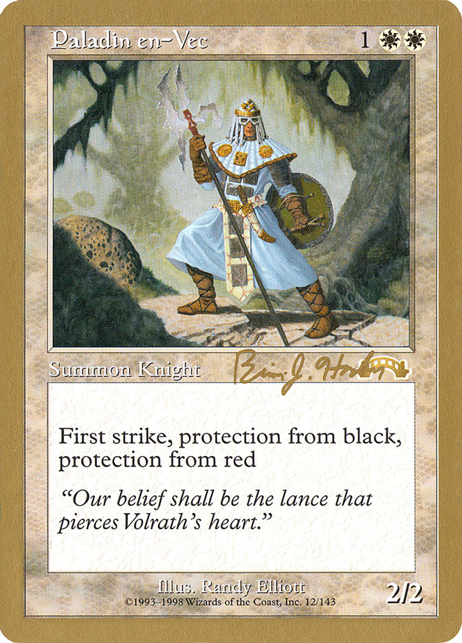 Paladin en-Vec (Brian Hacker) [World Championship Decks 1998] Magic: The Gathering