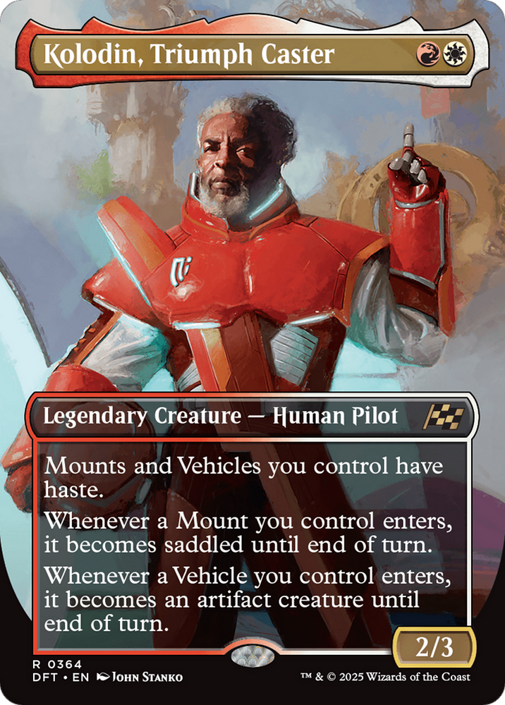 Kolodin, Triumph Caster (Borderless) [Aetherdrift] Magic: The Gathering
