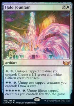Halo Fountain [Streets of New Capenna Prerelease Promos] Magic: The Gathering