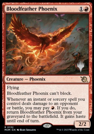 Bloodfeather Phoenix (Promo Pack) [March of the Machine Promos] Magic: The Gathering