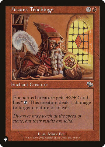 Arcane Teachings [The List] Magic: The Gathering