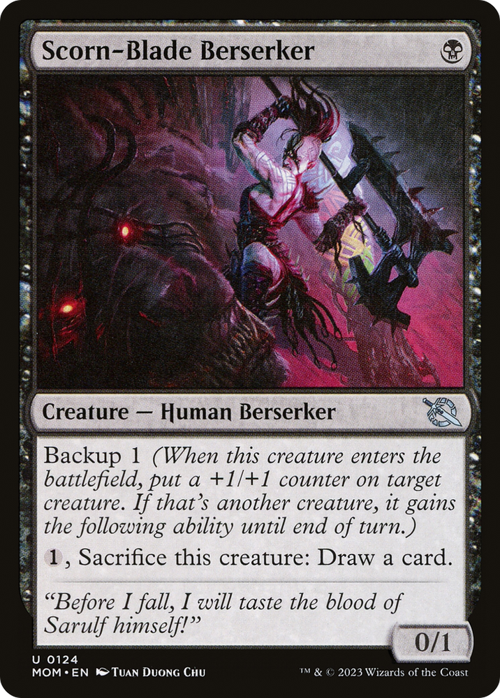 Scorn-Blade Berserker [March of the Machine] Magic: The Gathering
