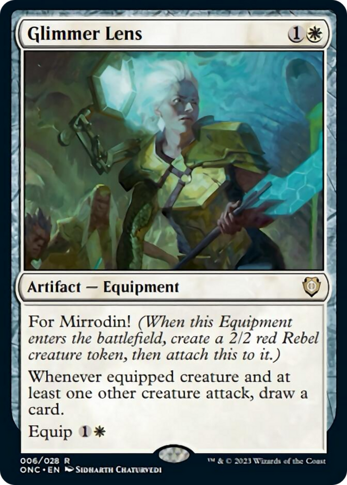 Glimmer Lens [Phyrexia: All Will Be One Commander] Magic: The Gathering