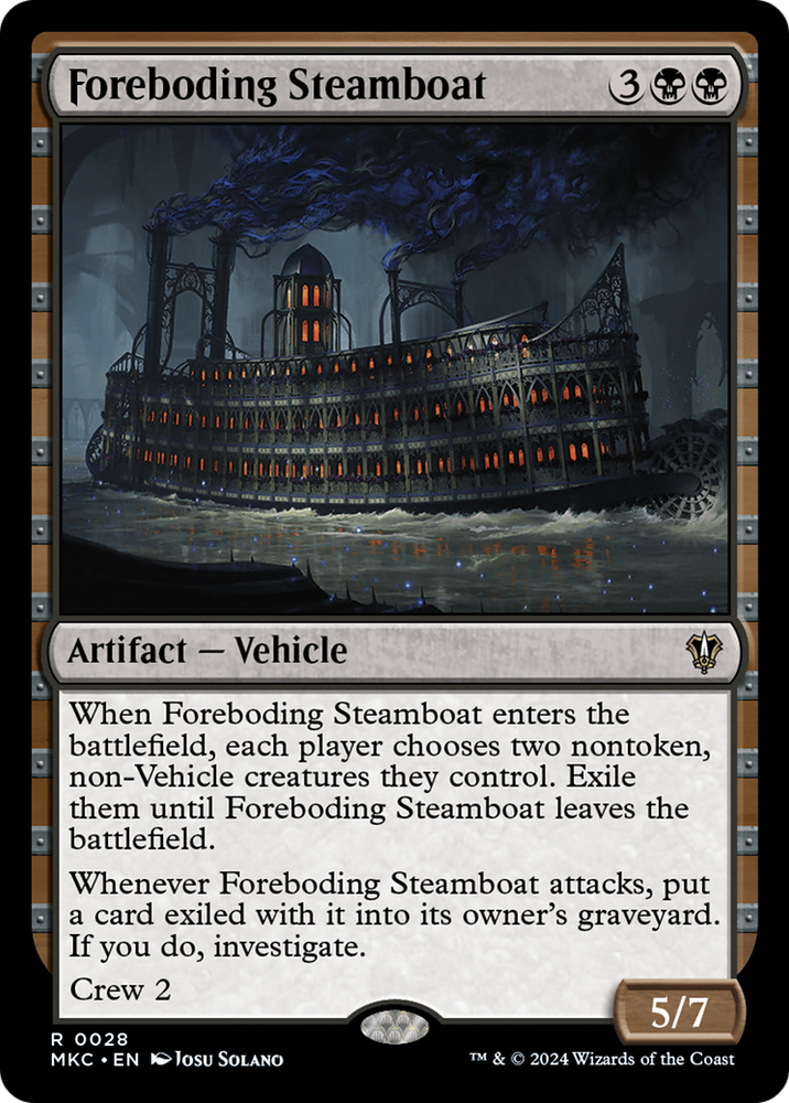 Foreboding Steamboat [Murders at Karlov Manor Commander] Magic: The Gathering