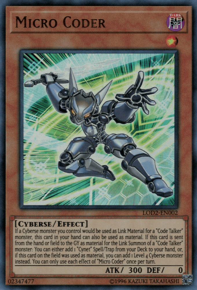 Micro Coder [LOD2-EN002] Ultra Rare - Yugioh Cards For Your TCG Needs!