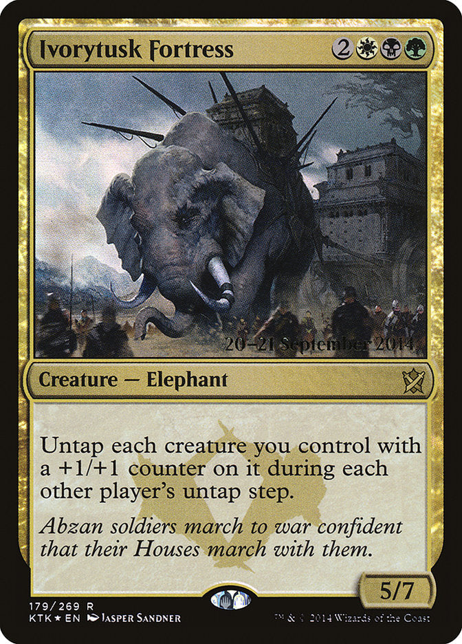 Ivorytusk Fortress [Khans of Tarkir Prerelease Promos] Magic: The Gathering