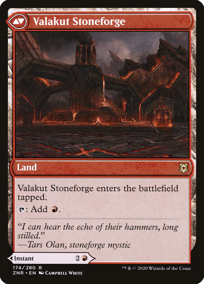 Valakut Awakening // Valakut Stoneforge [Zendikar Rising] Magic: The Gathering