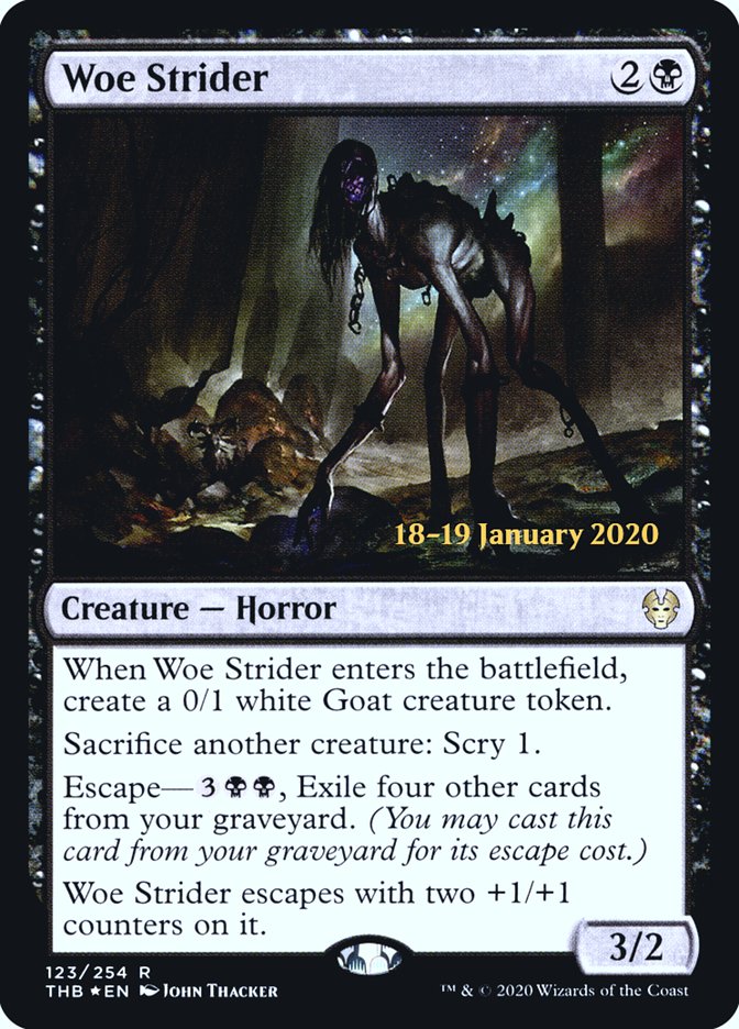 Woe Strider [Theros Beyond Death Prerelease Promos] Magic: The Gathering