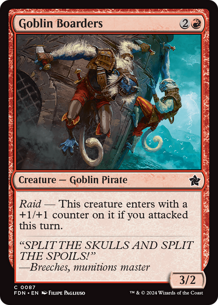 Goblin Boarders [Foundations] Magic: The Gathering
