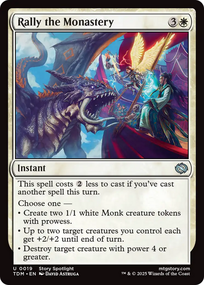 Rally the Monastery [Tarkir: Dragonstorm] Magic: The Gathering