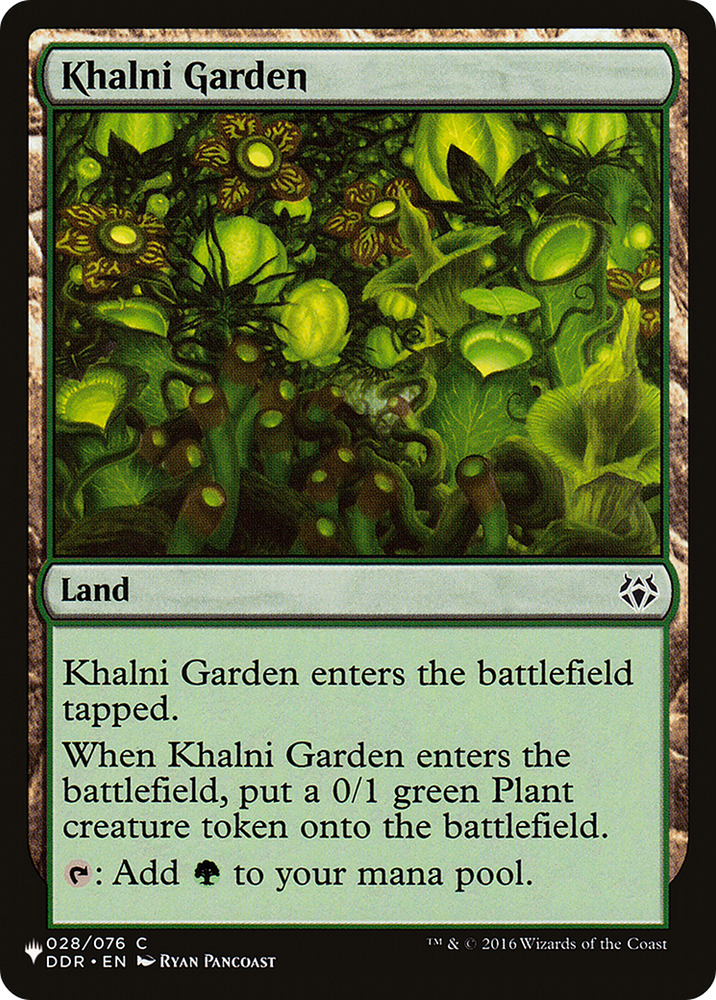 Khalni Garden [The List] Magic: The Gathering