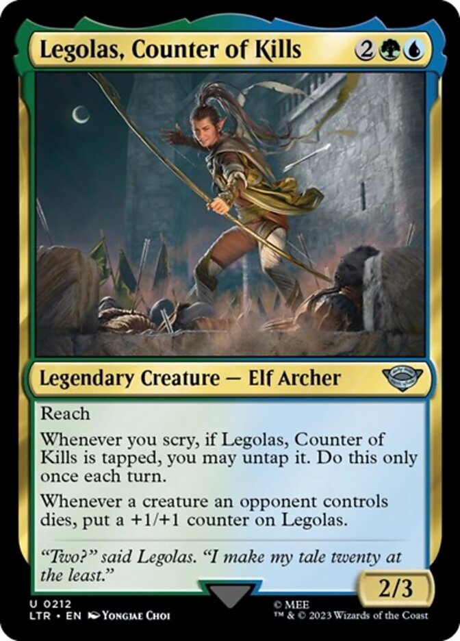 Legolas, Counter of Kills [The Lord of the Rings: Tales of Middle-Earth] Magic: The Gathering