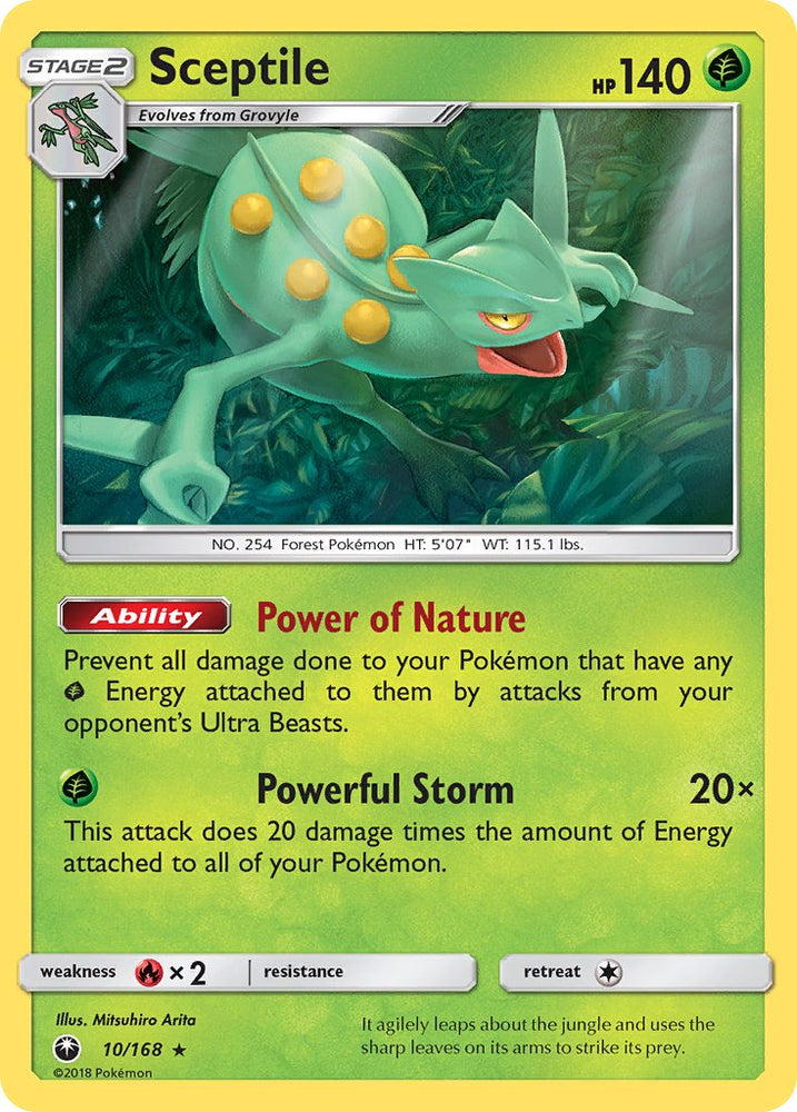 Sceptile (10/168) (Theme Deck Exclusive) [Sun & Moon: Celestial Storm] Pokémon