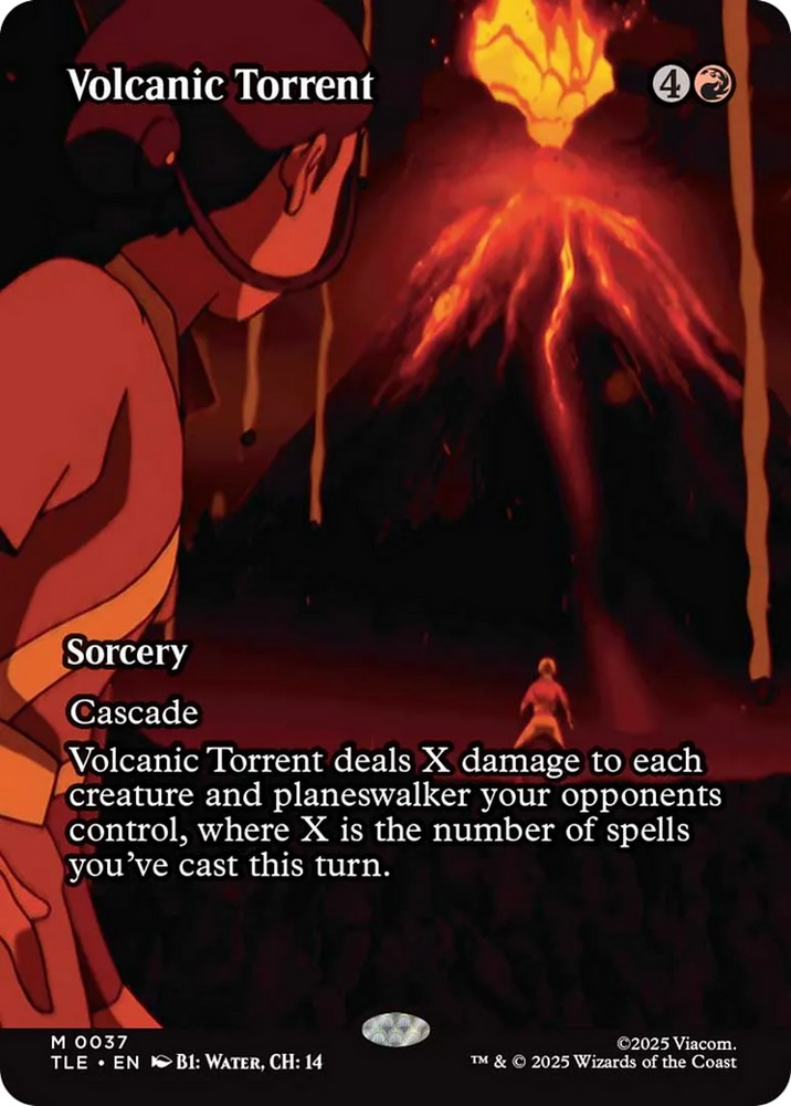 Volcanic Torrent (Borderless) [Avatar: The Last Airbender: Eternal-Legal] Magic: The Gathering