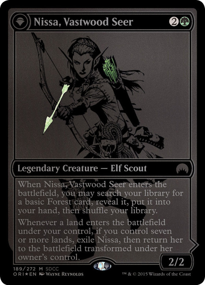 Nissa, Vastwood Seer // Nissa, Sage Animist [San Diego Comic-Con 2015] Magic: The Gathering