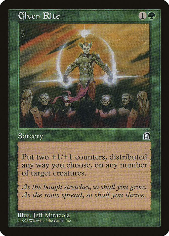 Elven Rite [Stronghold] Magic: The Gathering