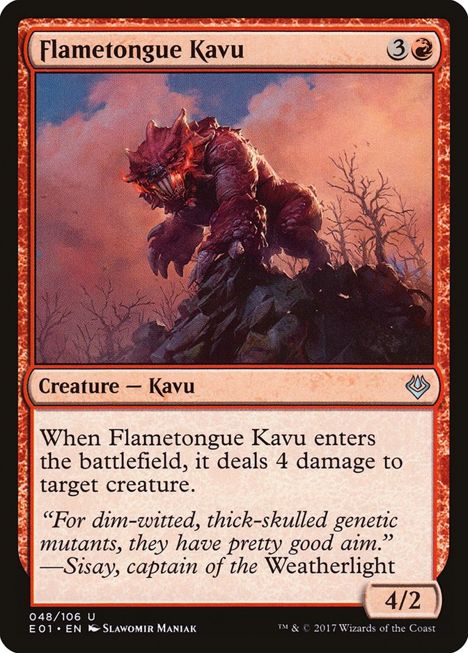 Flametongue Kavu [Archenemy: Nicol Bolas] Magic: The Gathering