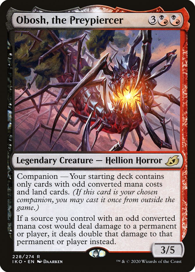 Obosh, the Preypiercer [Ikoria: Lair of Behemoths] Magic: The Gathering