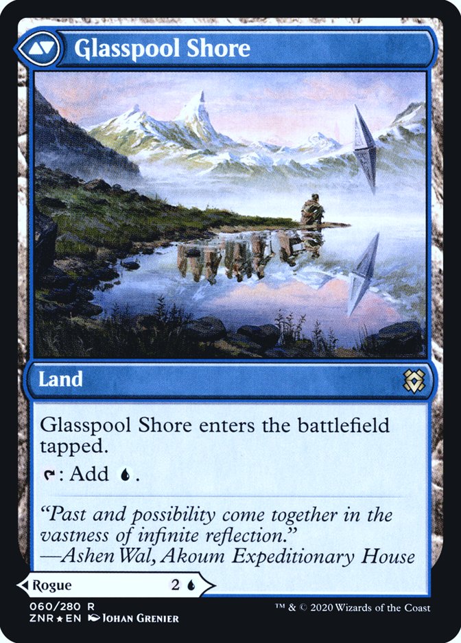 Glasspool Mimic // Glasspool Shore [Zendikar Rising Prerelease Promos] Magic: The Gathering
