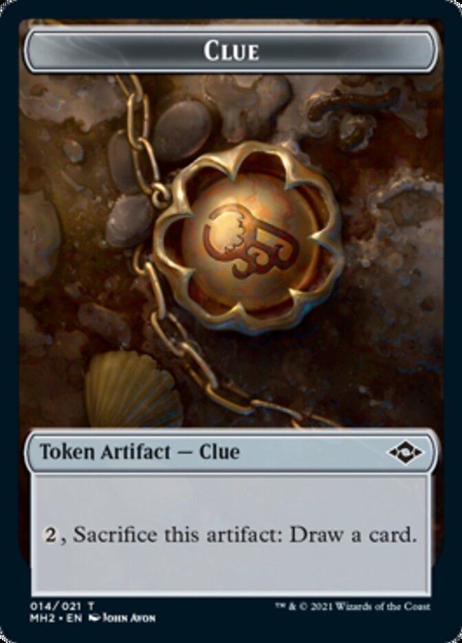 Clue (14) // Thopter Double-Sided Token [Modern Horizons 2 Tokens] Magic: The Gathering