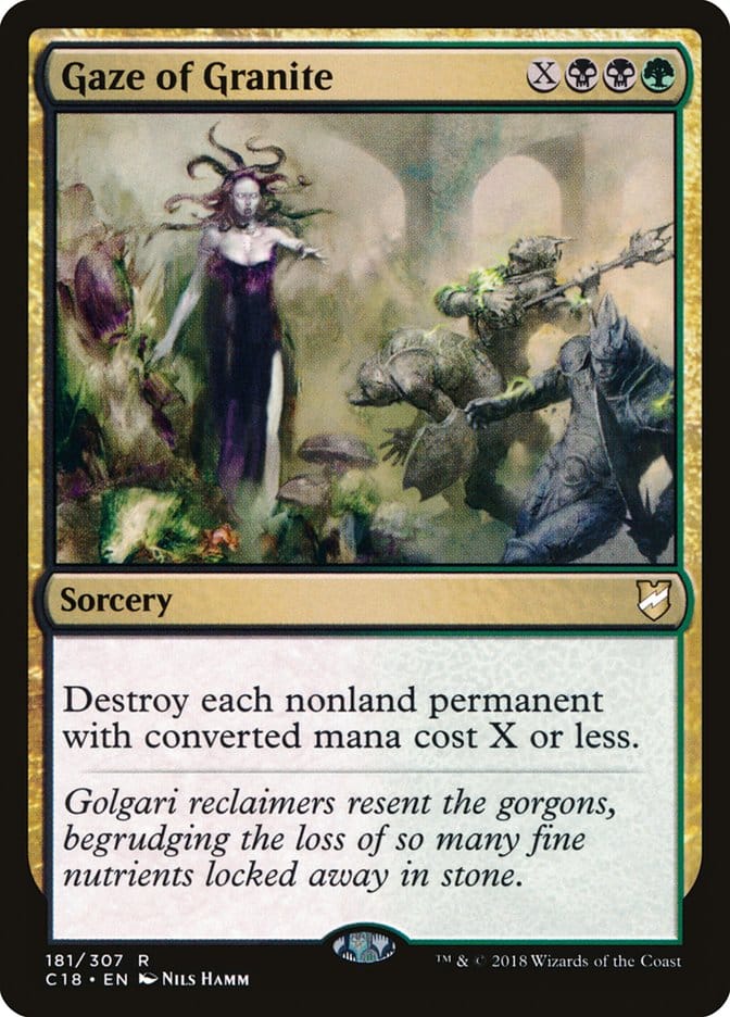 Gaze of Granite [Commander 2018] Magic: The Gathering