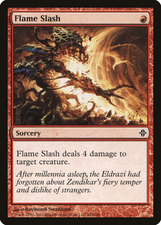 Flame Slash [Rise of the Eldrazi] Magic: The Gathering