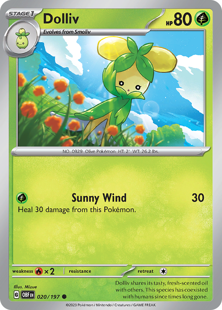 Dolliv (020/197) [Scarlet & Violet: Obsidian Flames] Pokémon