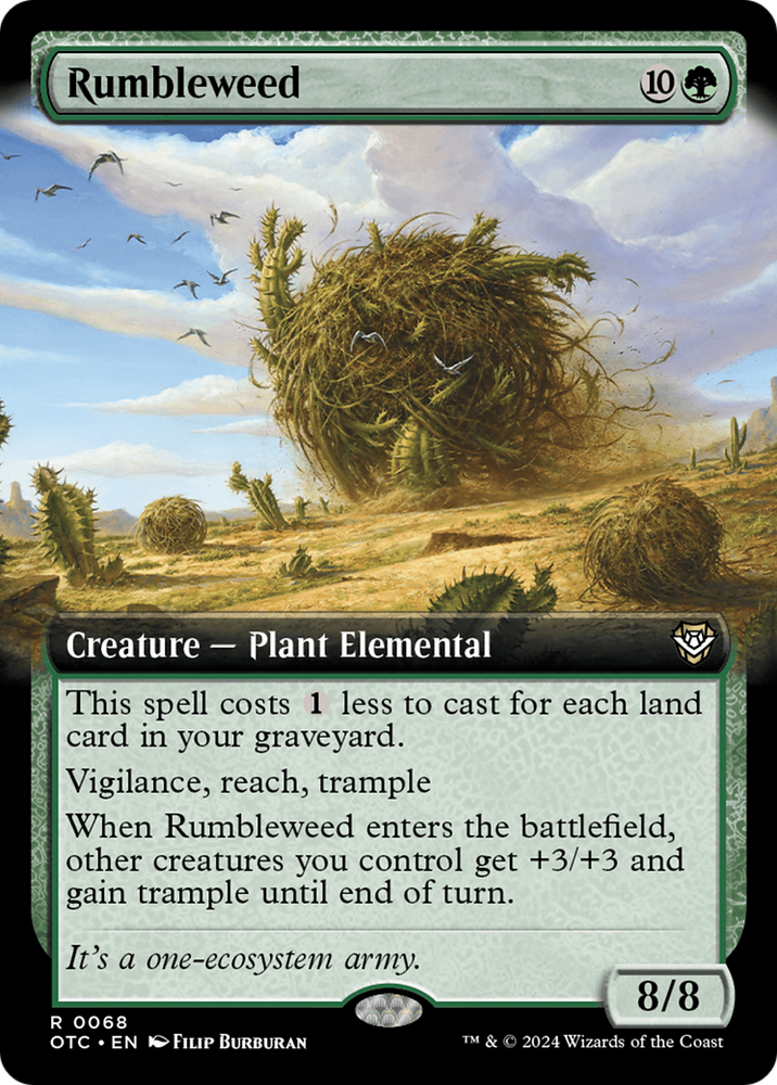 Rumbleweed (Extended Art) [Outlaws of Thunder Junction Commander] Magic: The Gathering