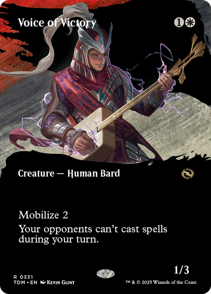 Voice of Victory (Borderless) [Tarkir: Dragonstorm] Magic: The Gathering