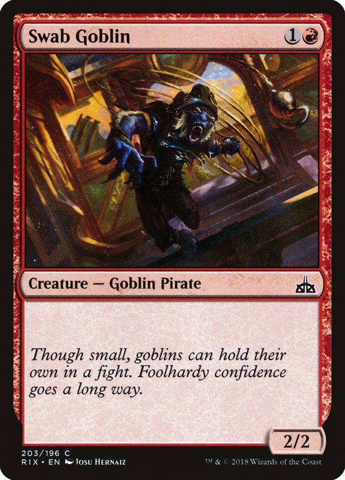 Swab Goblin [Rivals of Ixalan] Magic: The Gathering