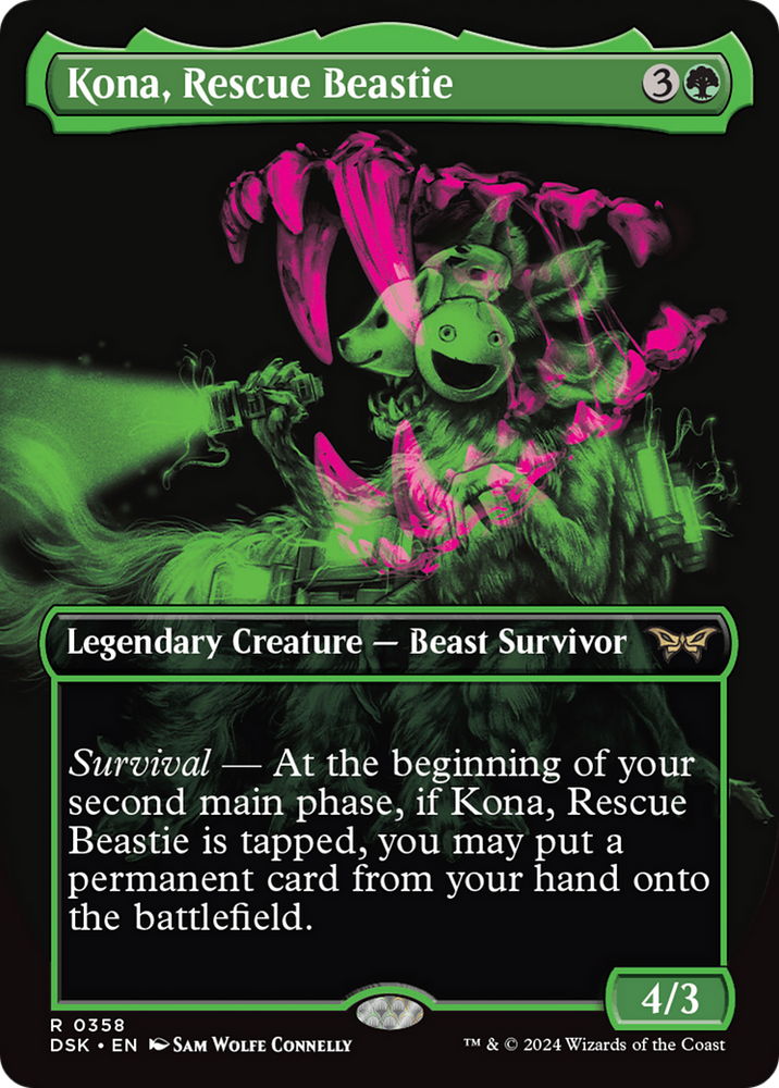 Kona, Rescue Beastie (Showcase) [Duskmourn: House of Horror] Magic: The Gathering