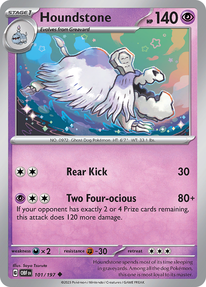 Houndstone (101/197) [Scarlet & Violet: Obsidian Flames] Pokémon