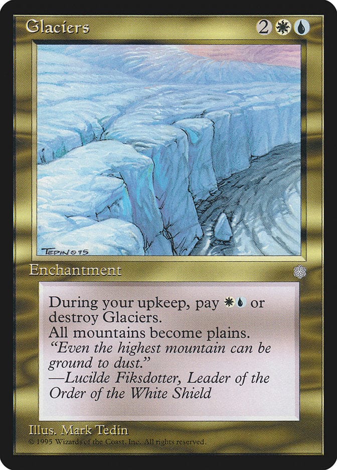 Glaciers [Ice Age] Magic: The Gathering