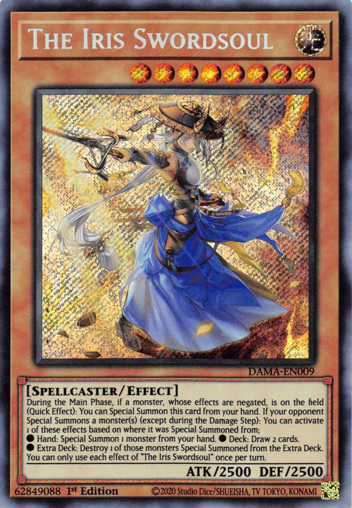 The Iris Swordsoul [DAMA-EN009] Secret Rare - Yugioh Cards For Your TCG Needs!