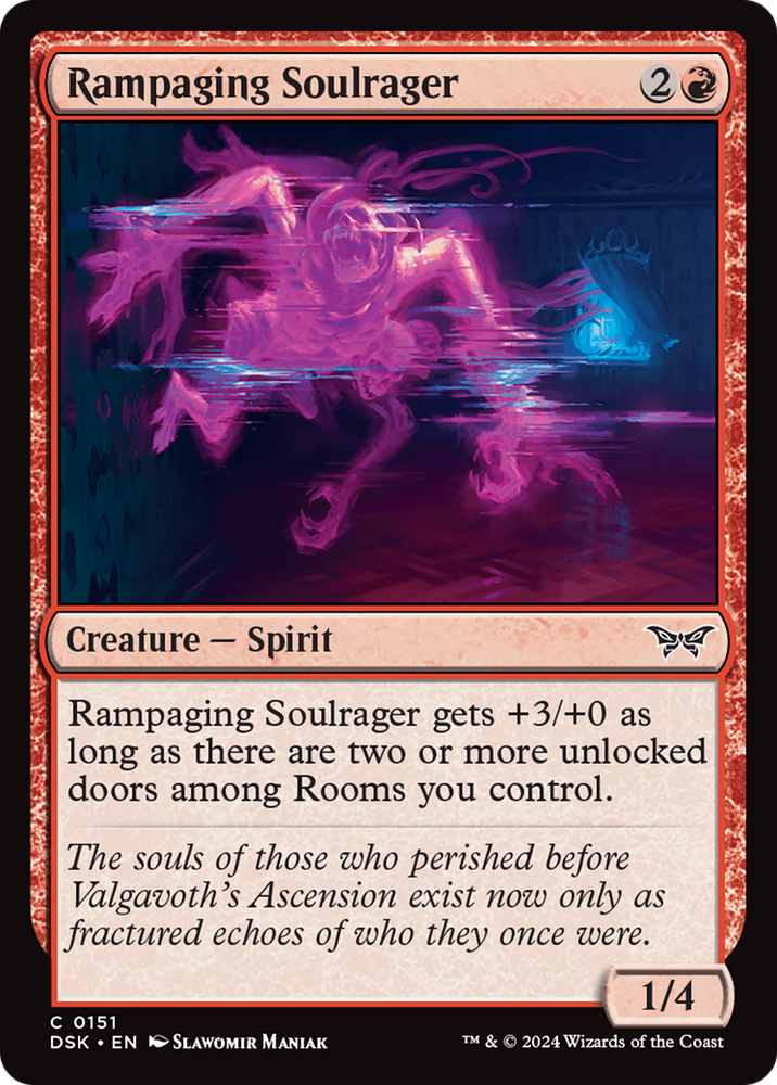 Rampaging Soulrager [Duskmourn: House of Horror] Magic: The Gathering