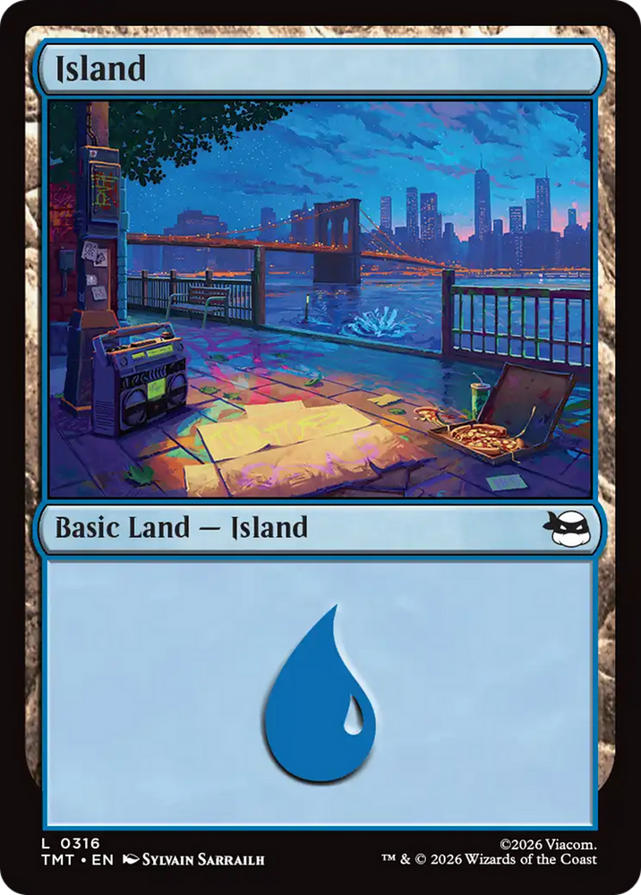 Island (0316) [Teenage Mutant Ninja Turtles] Magic: The Gathering