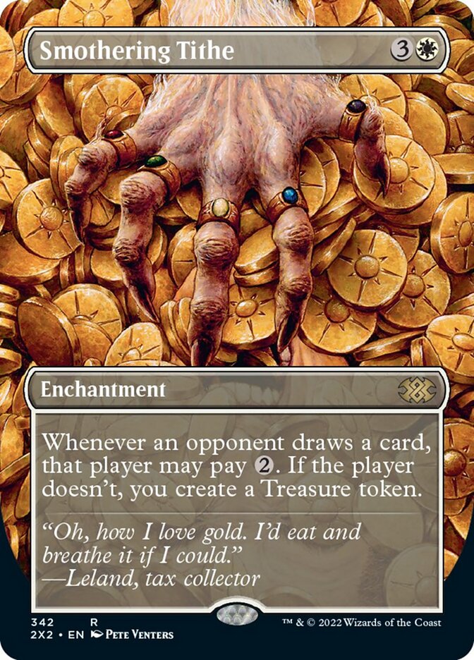 Smothering Tithe (Borderless Alternate Art) [Double Masters 2022] Magic: The Gathering