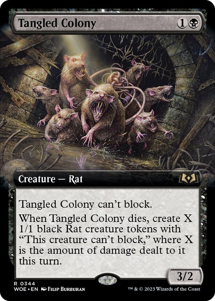 Tangled Colony (Extended Art) [Wilds of Eldraine] Magic: The Gathering